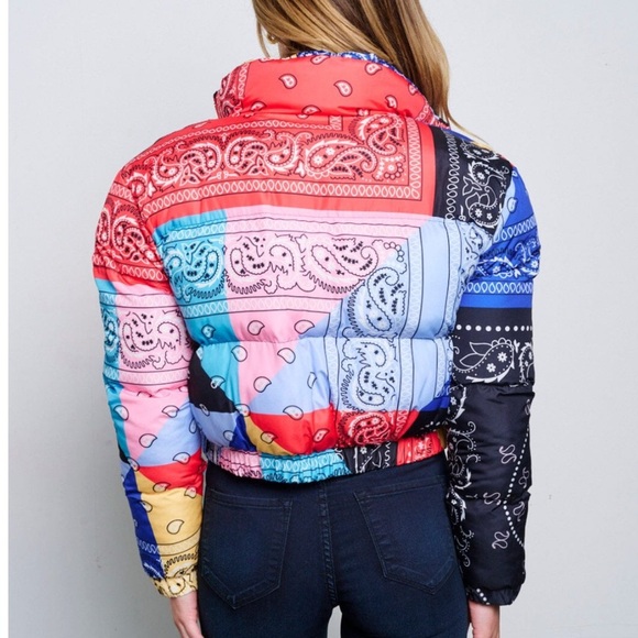 Women’s crop puffer jacket - Picture 4 of 5